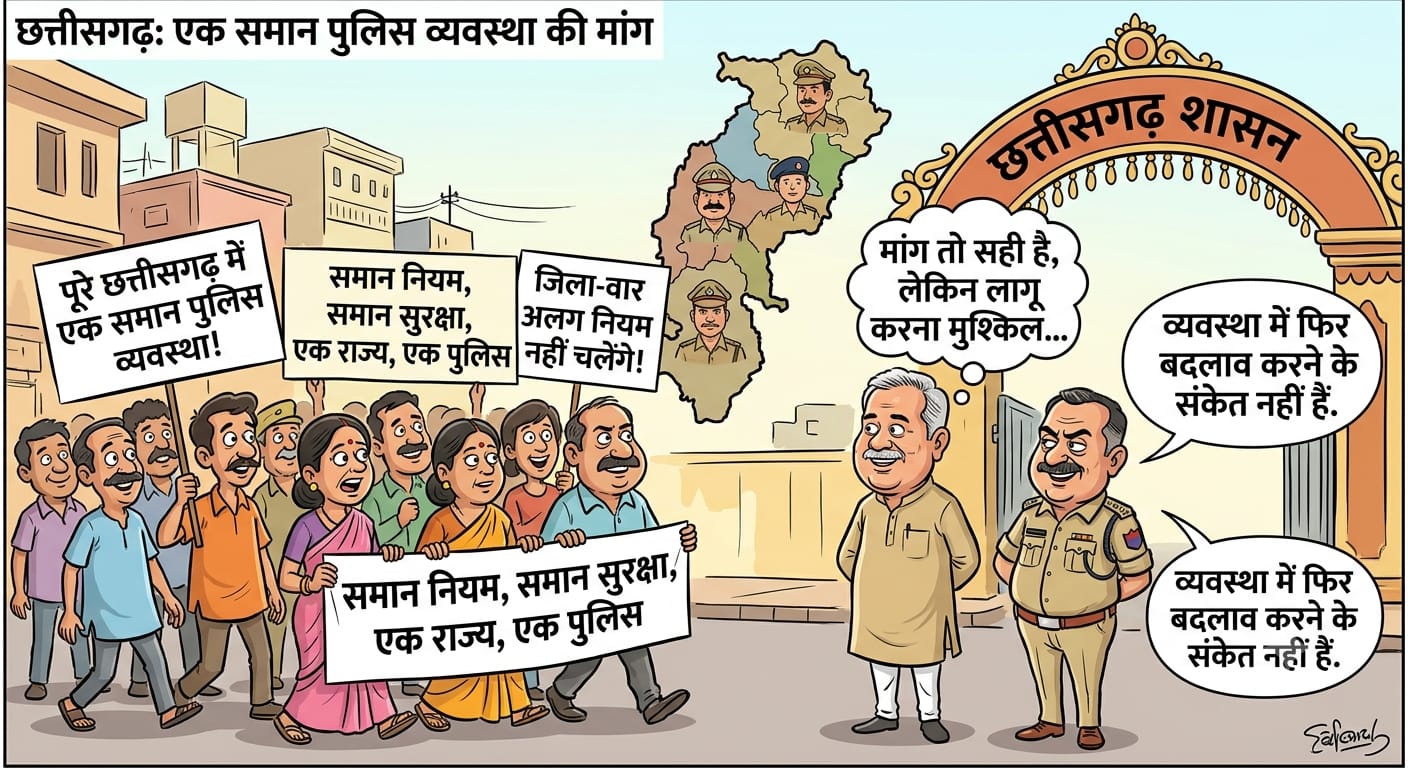 Issues Arising From Dual Policing In Chhattisgarh : पुलिसिंग के डबल स्टैंडर्ड सिस्टम से लॉ एन ऑर्डर और फंडिंग में दिक्कत