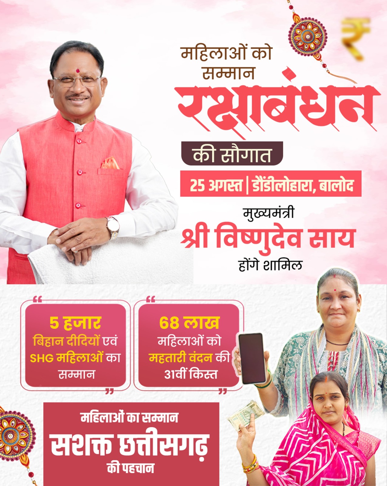 31st installment Mahtari Vandan Yojana : राखी से पहले 67 लाख 28 हजार 918 बहनों के खाते में आएंगे 631 करोड़