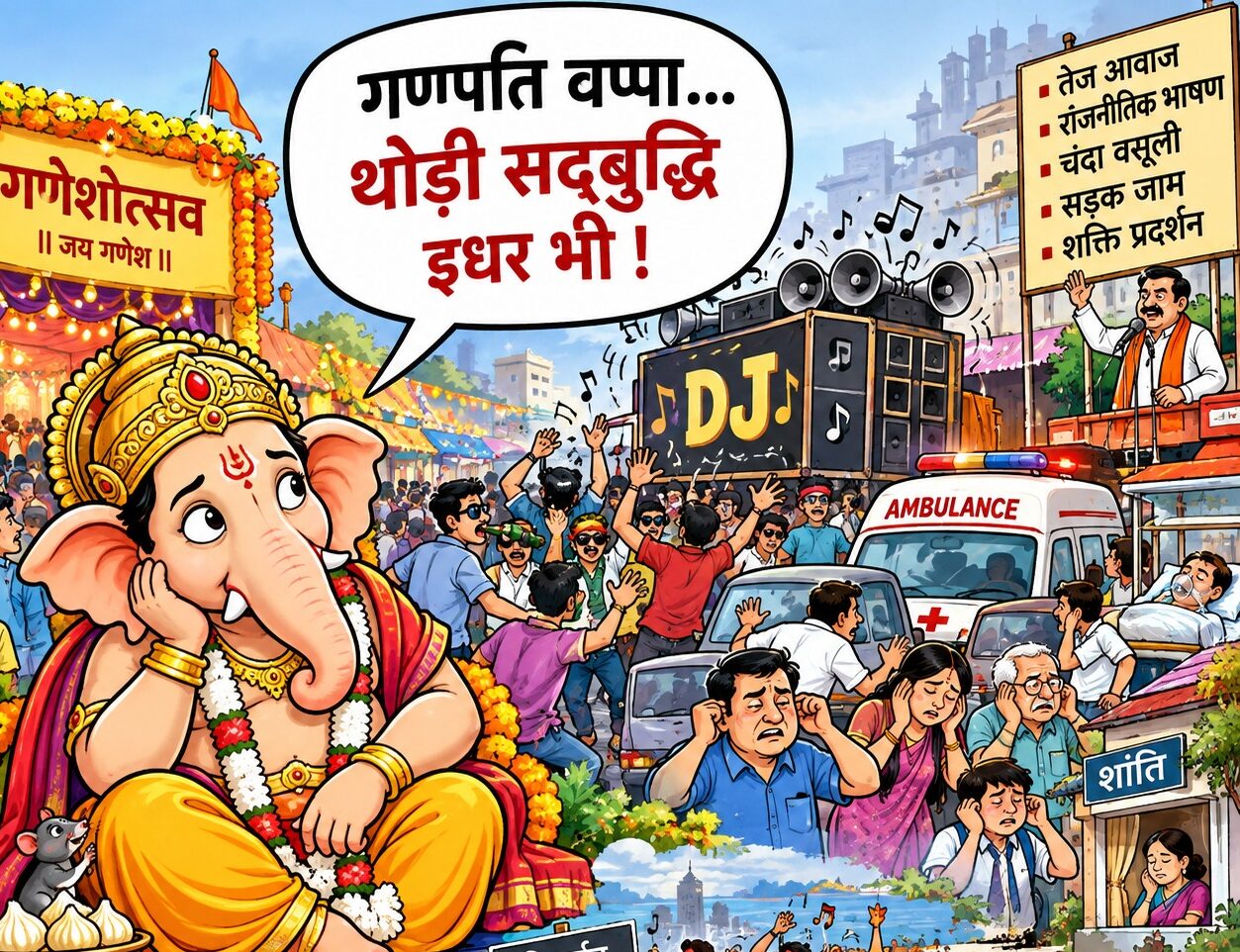 Weekly Column by Haridas : गणपति बप्पा… थोड़ी सद्बुद्धि इधर भी !